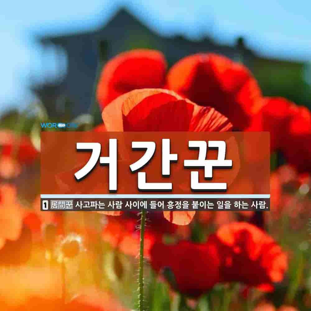 거간꾼 뜻: 사고파는 사람 사이에 들어 흥정을 붙이는 일을 하는 사람.