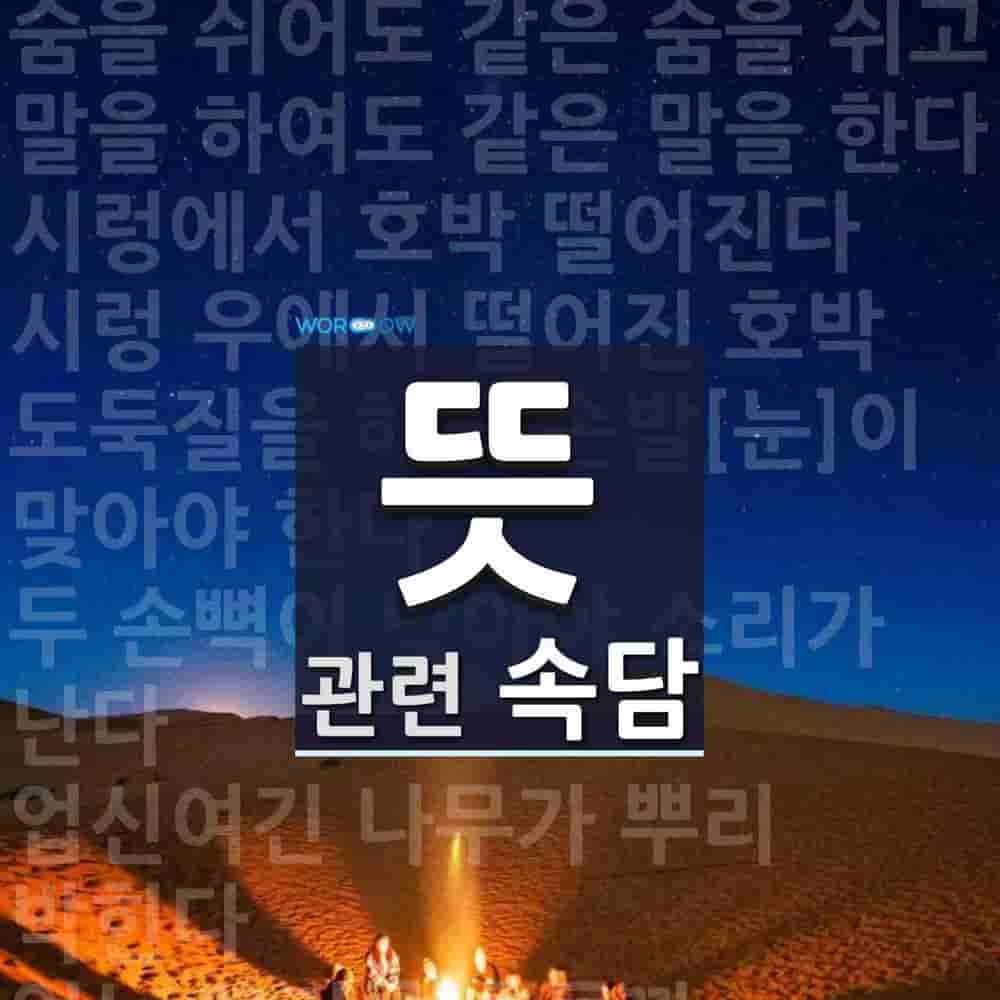 속담 뜻